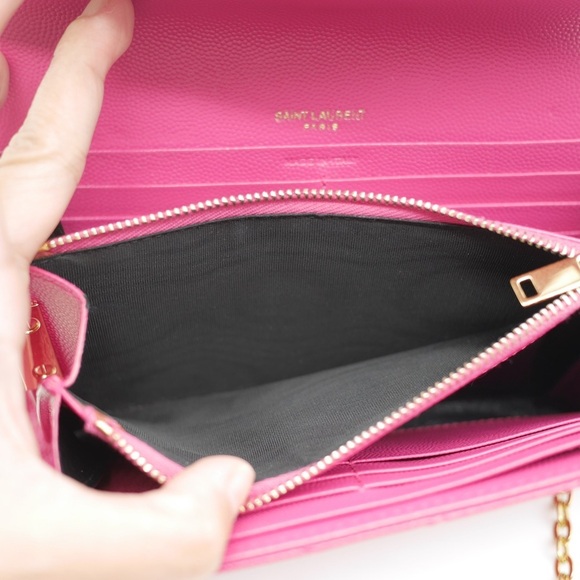 🍓YSL Monogram Flap Wallet in Grained Leather - Picture 9 of 16